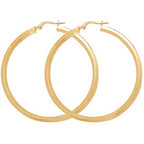 9ct Yellow Gold Earrings 40mm
