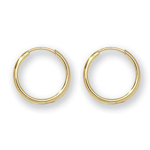 Clustdlysau Aur Melyn 9ct