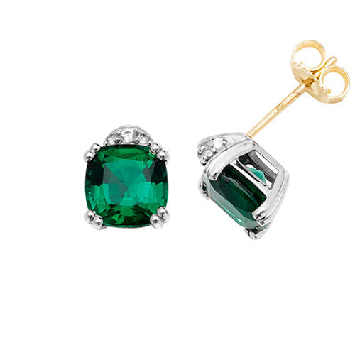 9ct White Gold Earrings