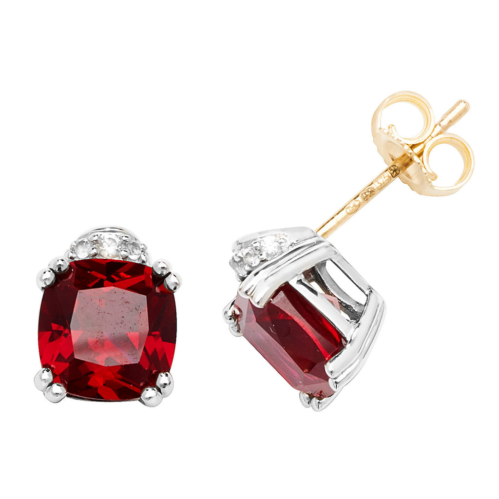9ct White Gold Earrings