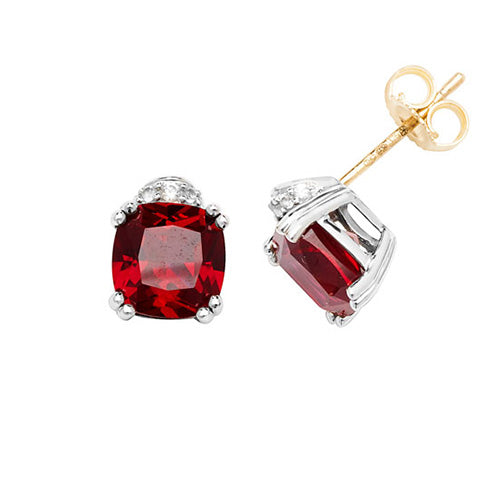 9ct White Gold Earrings