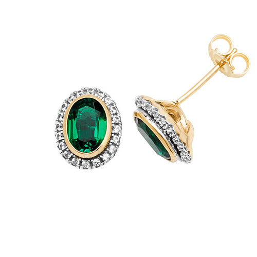 9ct White Gold Earrings