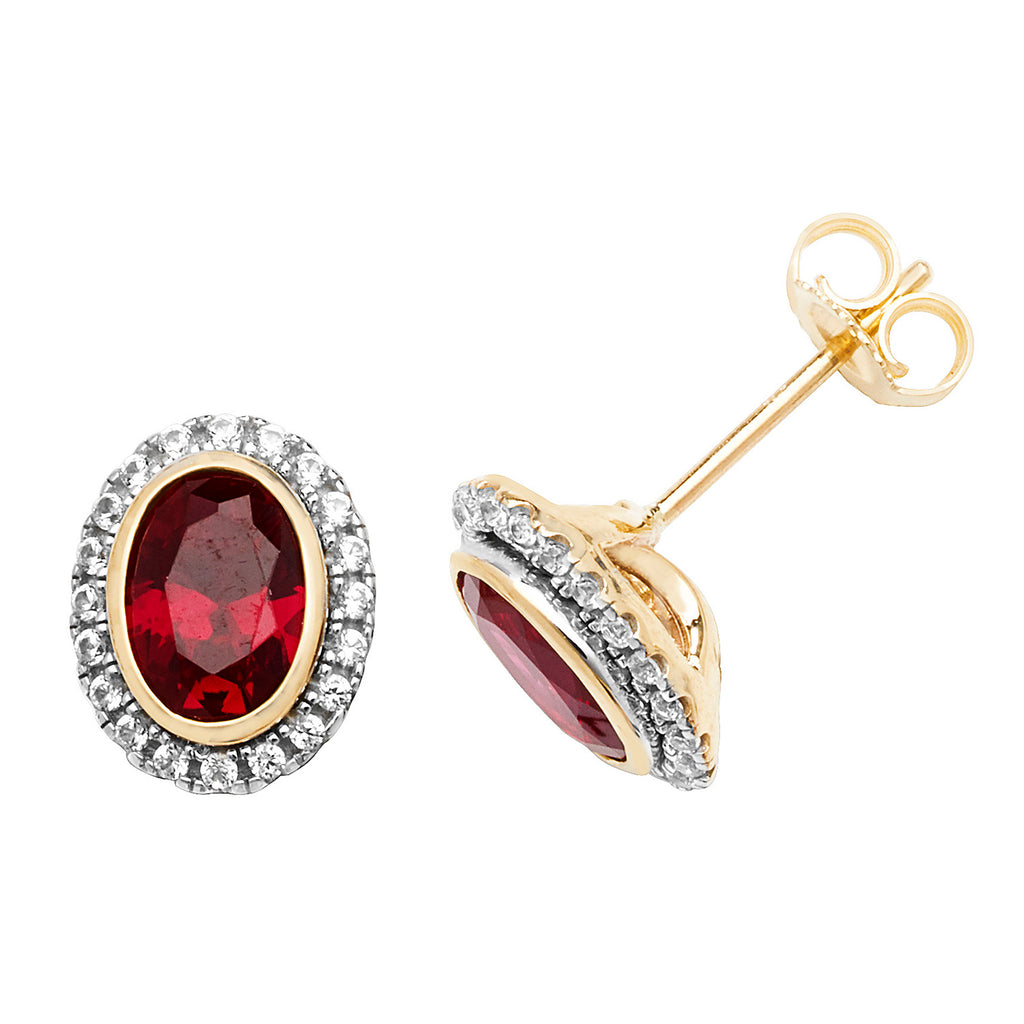 9ct White Gold Earrings