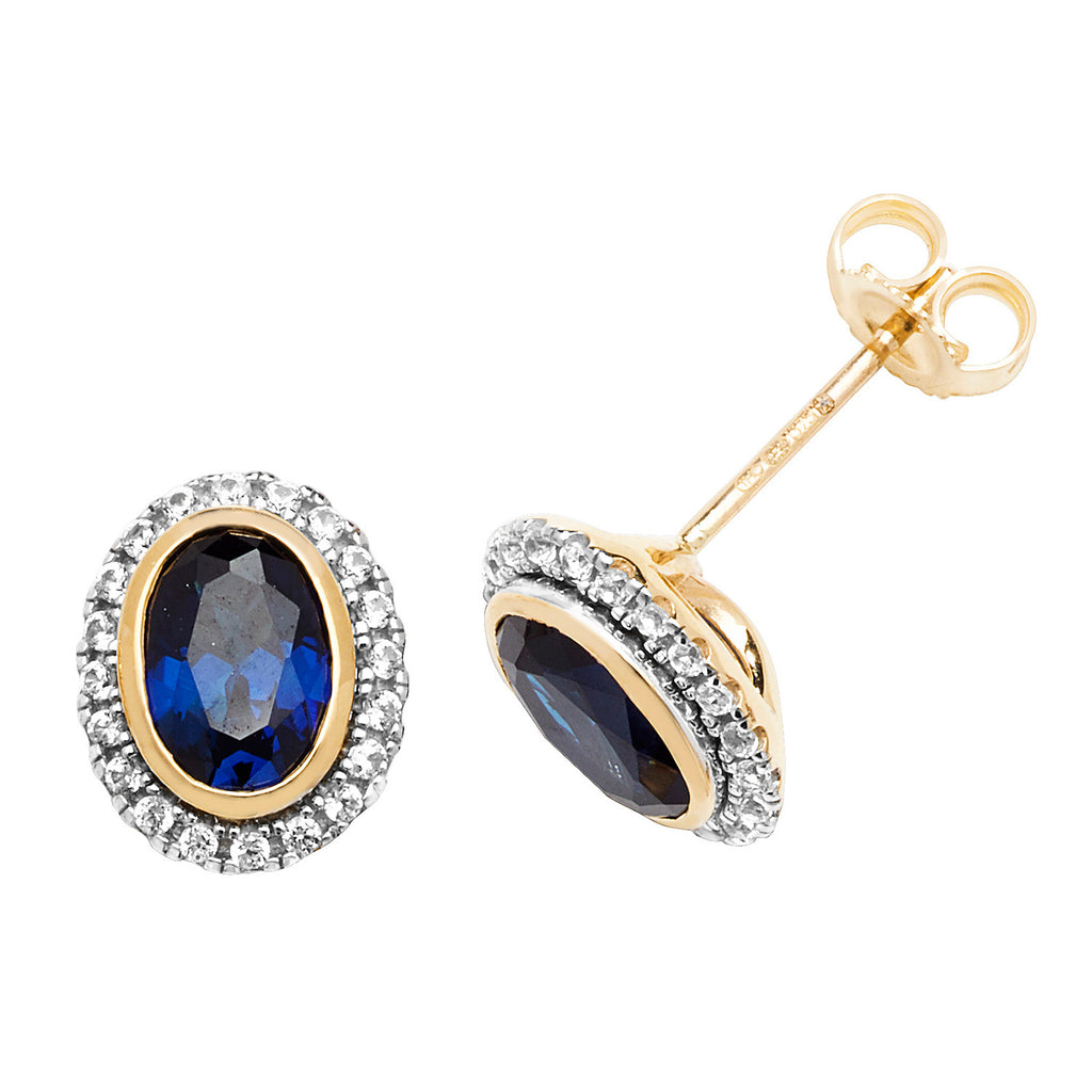 9ct White Gold Earrings