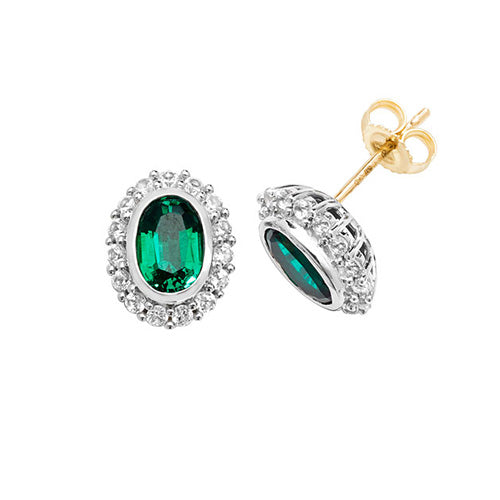 9ct White Gold Earrings