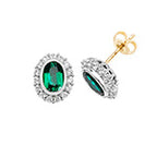9ct White Gold Earrings
