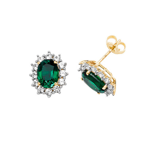 9ct White Gold Earrings