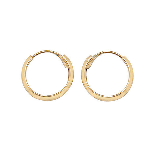 Clustdlysau Aur Melyn 9ct