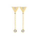Clustdlysau Aur Melyn 9ct