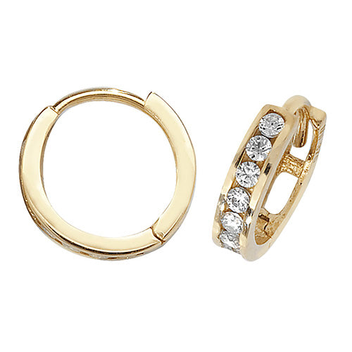 Clustdlysau Aur Melyn 9ct