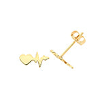 Clustdlysau Aur Melyn 9ct