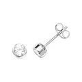 9ct White Gold Earrings
