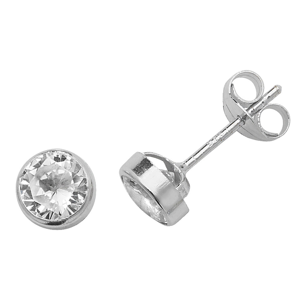 9ct White Gold Earrings