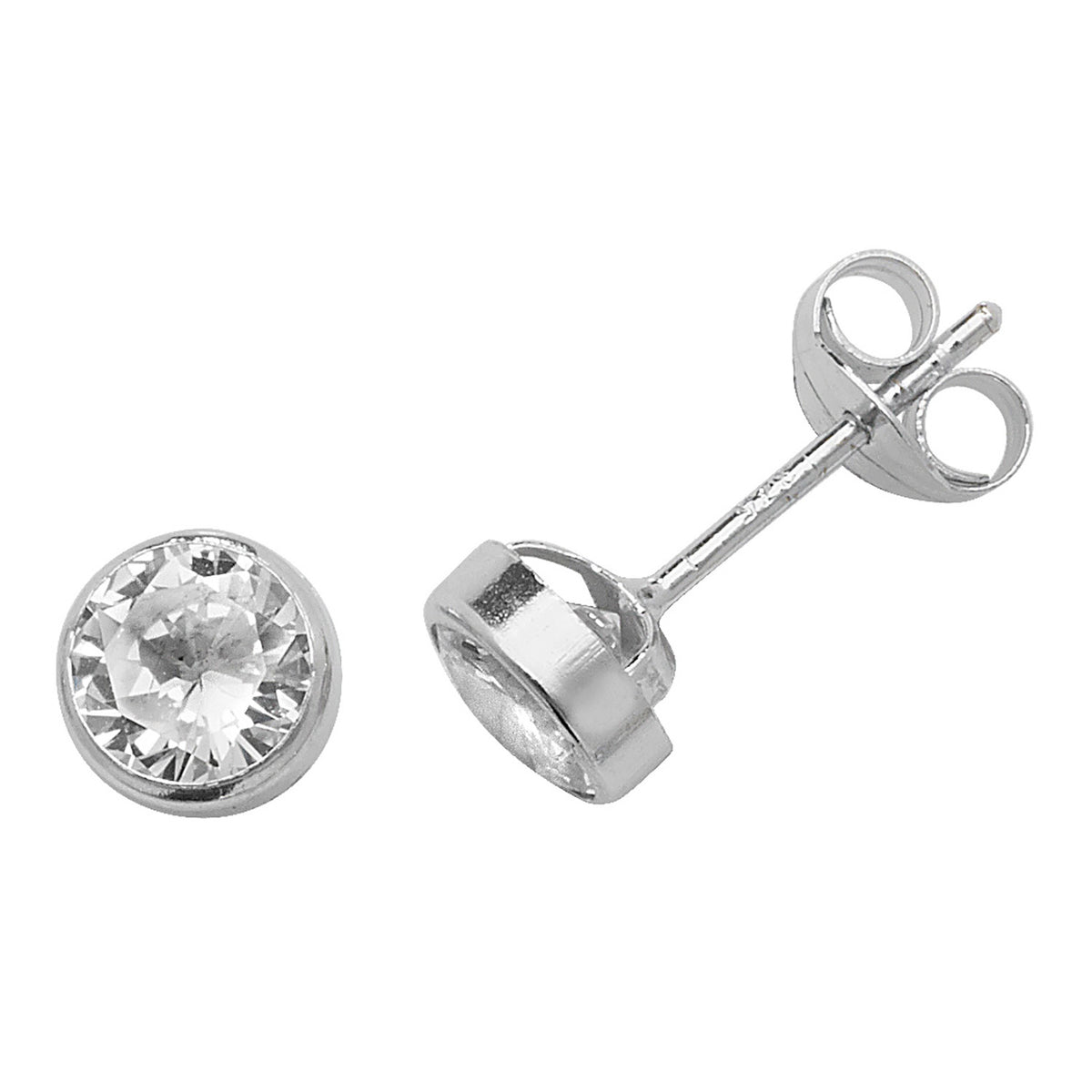 9ct White Gold Earrings