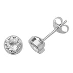 9ct White Gold Earrings