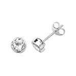 9ct White Gold Earrings