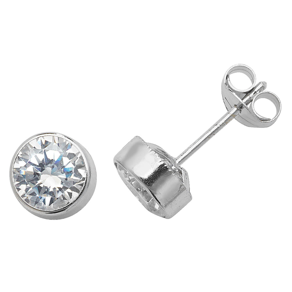 9ct White Gold Earrings