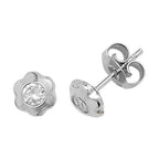 9ct White Gold Earrings