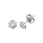 9ct White Gold Earrings