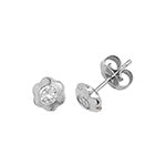 9ct White Gold Earrings