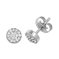 9ct White Gold Earrings