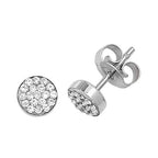 9ct White Gold Earrings