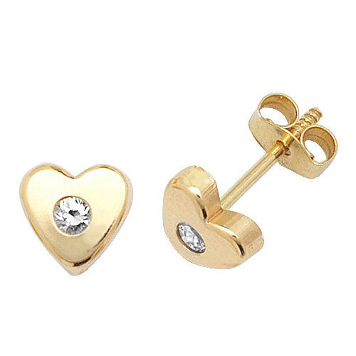 Clustdlysau Aur Melyn 9ct