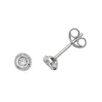 9ct White Gold Earrings