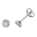 9ct White Gold Earrings