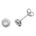9ct White Gold Earrings
