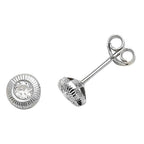 9ct White Gold Earrings