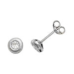 9ct White Gold Earrings