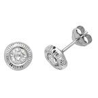 9ct White Gold Earrings