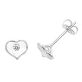 9ct White Gold Earrings