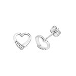 9ct White Gold Earrings