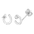 9ct White Gold Earrings