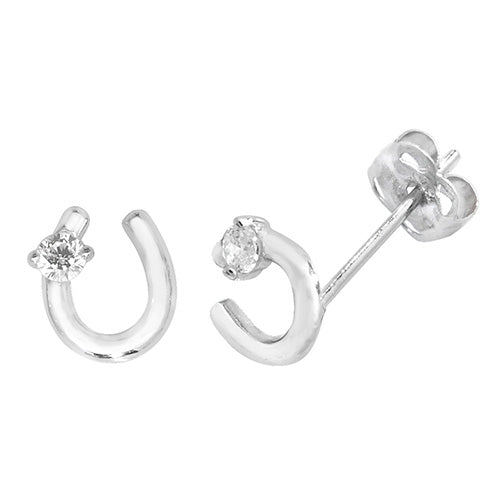 9ct White Gold Earrings