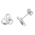 9ct White Gold Earrings