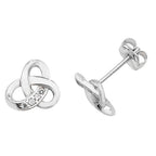 9ct White Gold Earrings