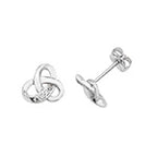 9ct White Gold Earrings