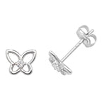 9ct White Gold Earrings