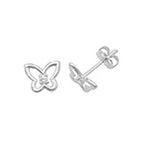 9ct White Gold Earrings