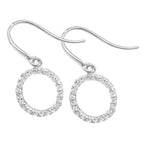 9ct White Gold Earrings