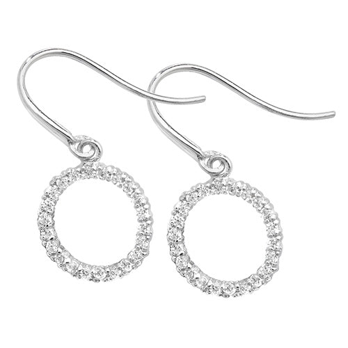 9ct White Gold Earrings