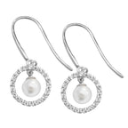 9ct White Gold Earrings