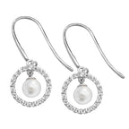 9ct White Gold Earrings