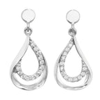 9ct White Gold Earrings