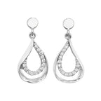 9ct White Gold Earrings