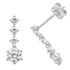 9ct White Gold Earrings