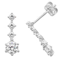 9ct White Gold Earrings